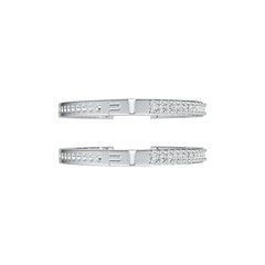 Sterling Silver Semi Mount Earrings Setting Round RD 1.5mm DHJ