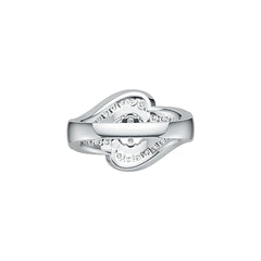 Sterling Silver Ring Multi-Row with White Topaz or Moissanite - Syzjewelry