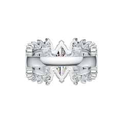 18K Gold Semi Mount Ring Setting Marquise MQ 14X7mm with Diamond Accent DHJ