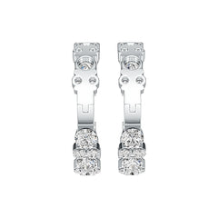 Sterling Silver Semi Mount Earrings Setting Round RD 5x5mm DHJ
