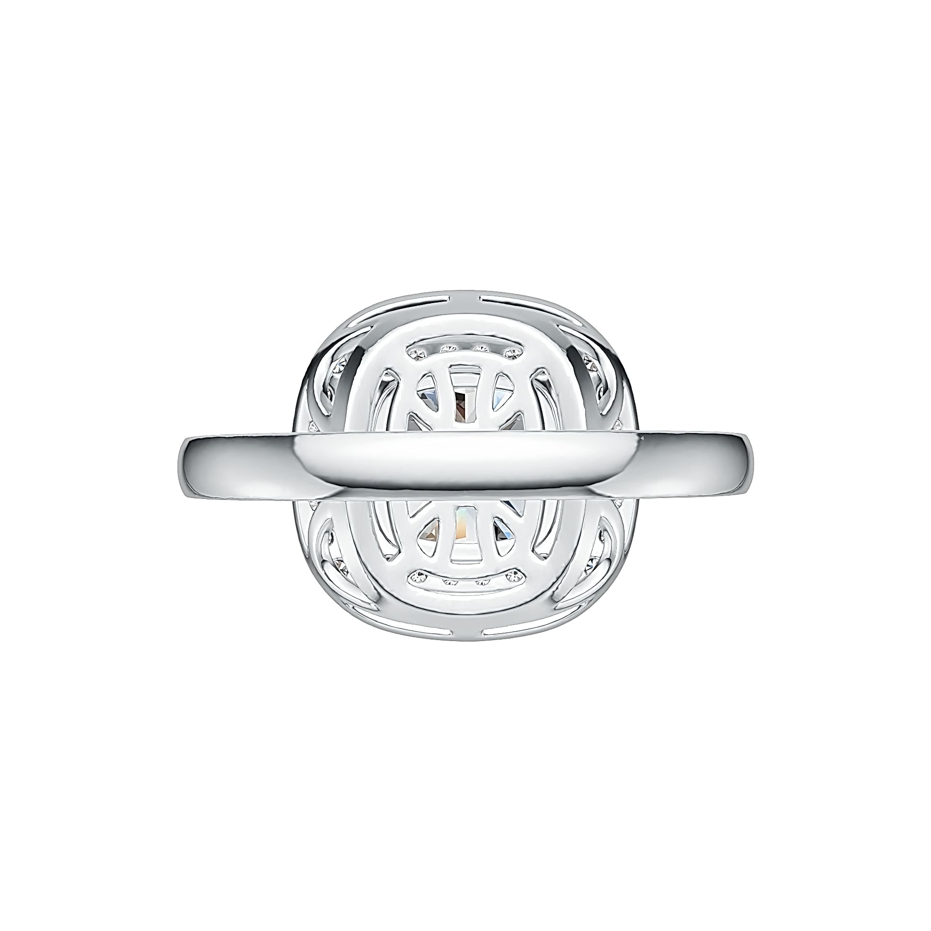 Sterling Silver Semi Mount Ring Setting Cushion CU 8X8mm Syzjewelry