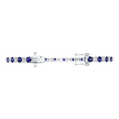Sterling Silver Semi Mount Bracelet Setting Round RD 4x4mm DHJ