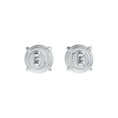 Sterling Silver Semi Mount Earrings Setting Round RD 8x8mm DHJ