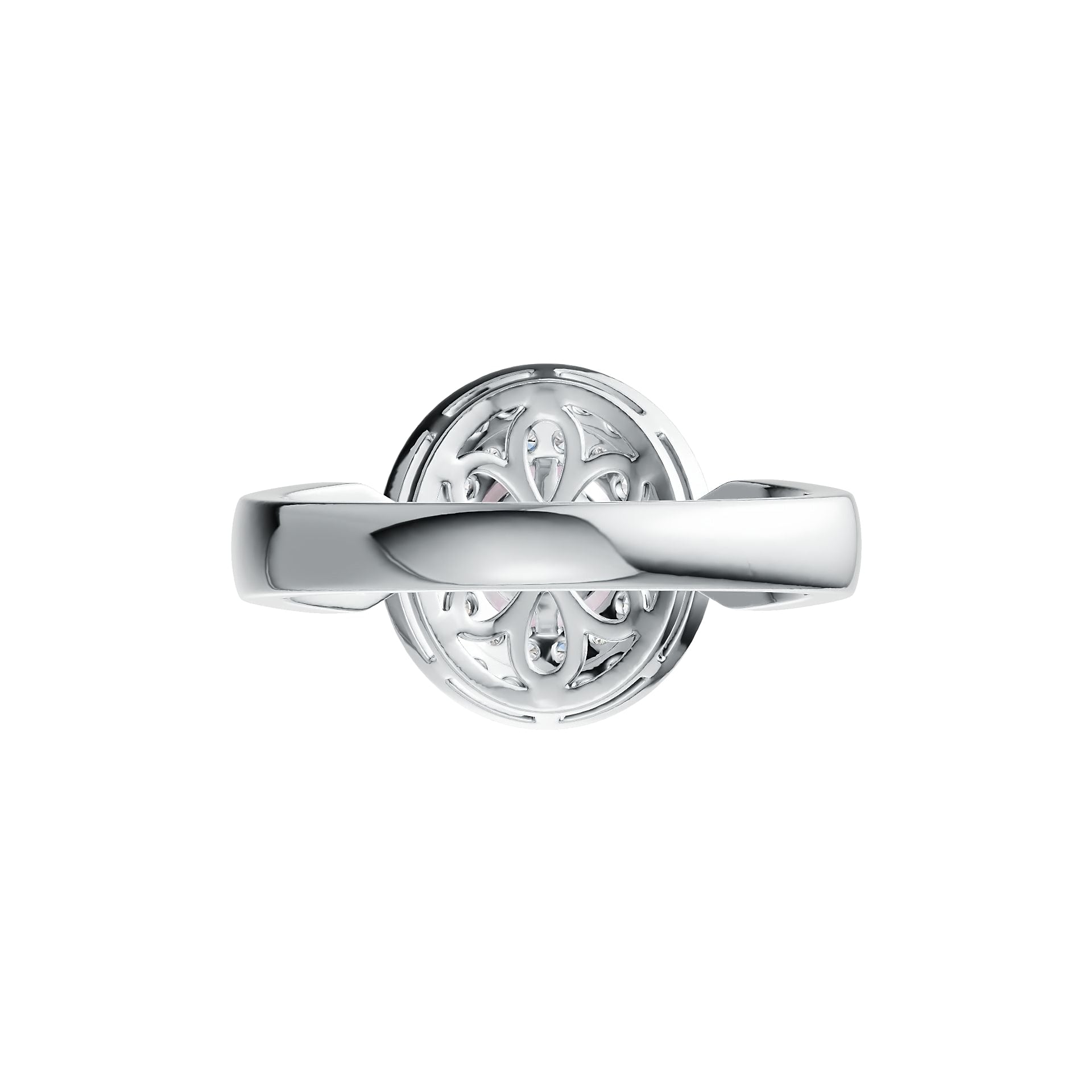 Sterling Silver Semi Mount Ring Setting Round RD 8x8mm DHJ