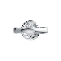 Sterling Silver Semi Mount Ring Setting Round RD 8x8mm DHJ
