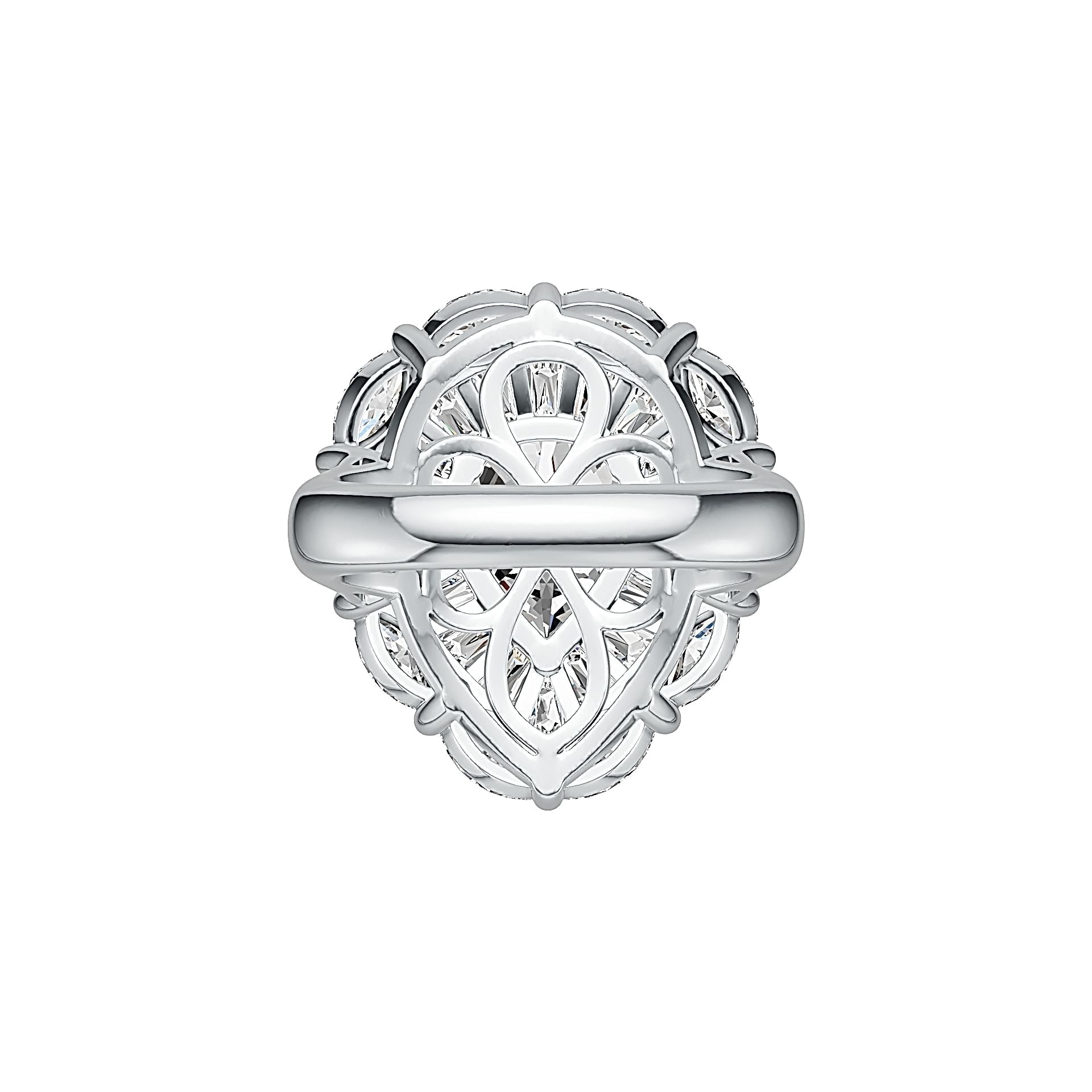 14K Gold Semi Mount Ring Setting Pear PE 11X9mm DHJ