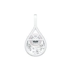 Sterling Silver Semi Mount Pendant Setting Round RD 8.5mm DHJ