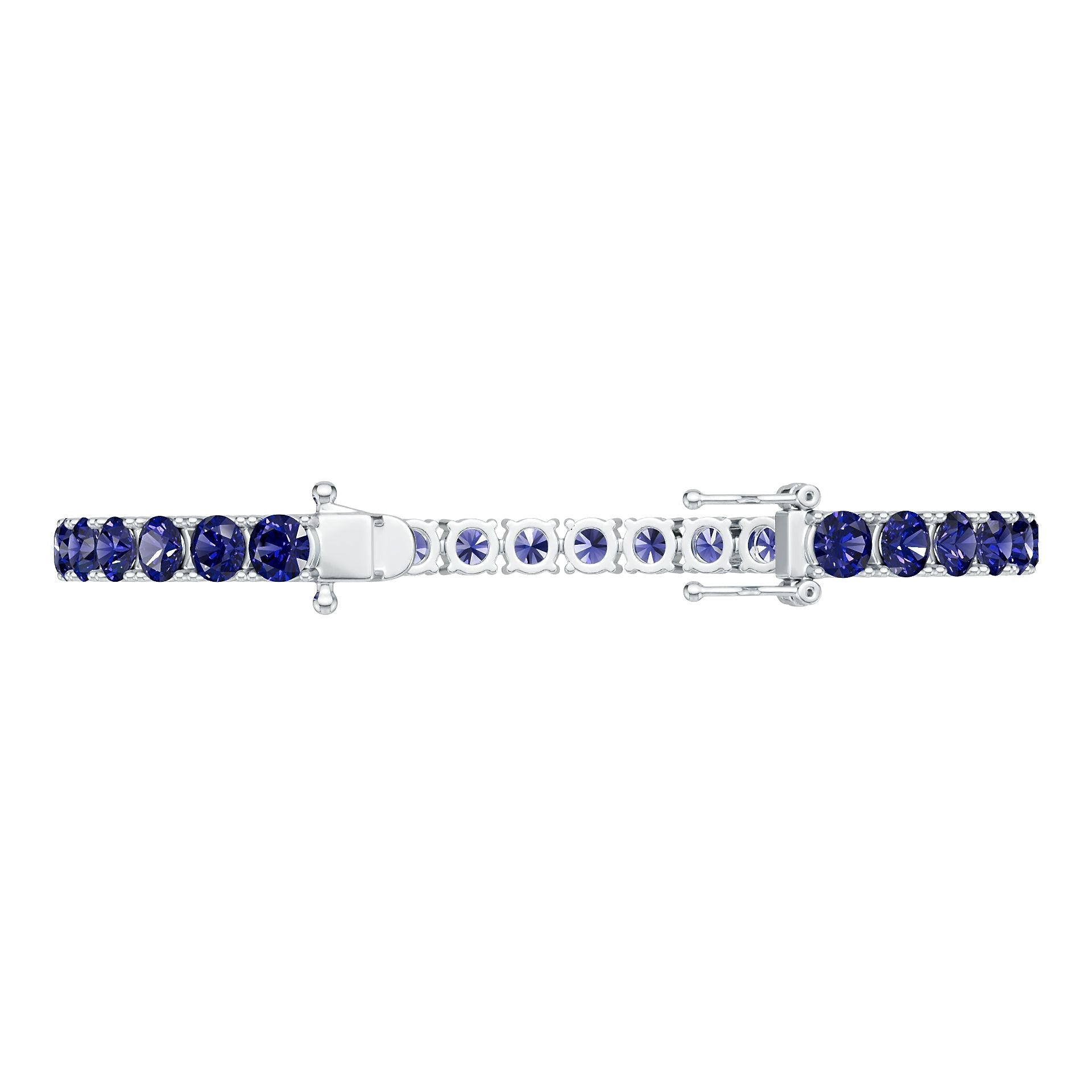 Platinum Semi Mount Bracelet Setting Round Ro Syz Jewelry