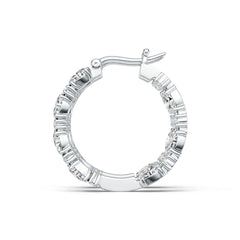 Platinum Semi Mount Earrings Setting Oval OV 5X3mm Diamond Accent DHJ