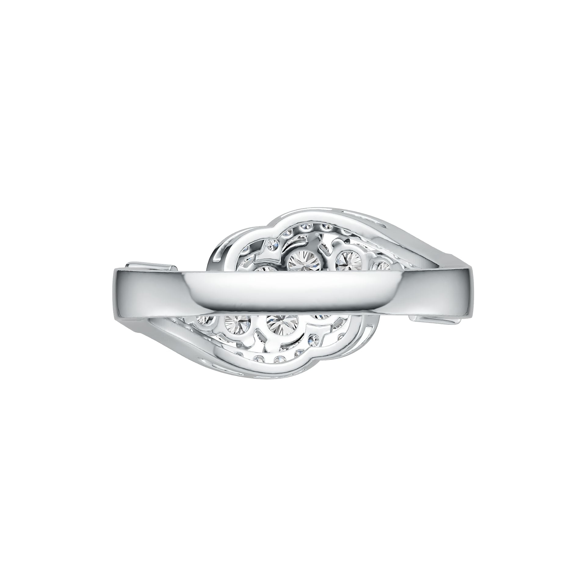 Sterling Silver Semi Mount Ring Setting Round RD 3.5mm DHJ