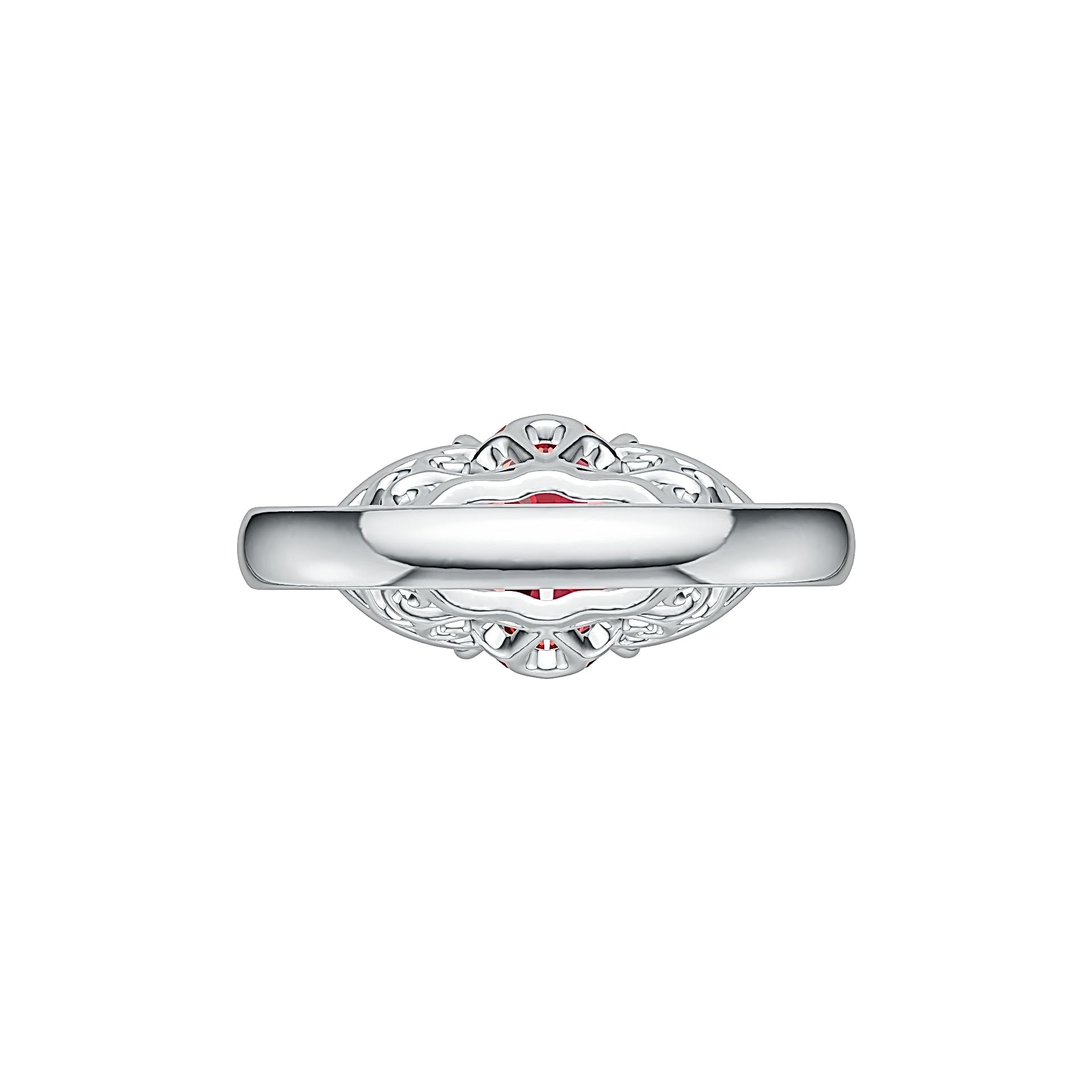 18K Gold Semi Mount Ring Setting Oval OV 10X8MM with Diamond Accent DHJ