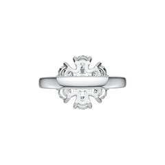Sterling Silver Semi Mount Ring Setting Round RD 5x5mm RD 4x4mm DHJ