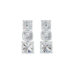 Sterling Silver Semi Mount Earrings Setting Cushion CU 11X9mm DHJ