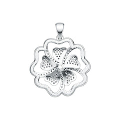 Sterling Silver Semi Mount Pendant Setting Round RD 1.0mm DHJ