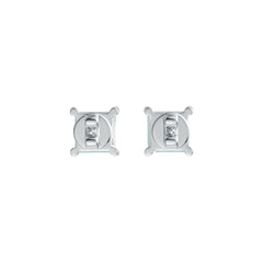 Sterling Silver Semi Mount Earrings Setting Princess SQ 5x5mm DHJ