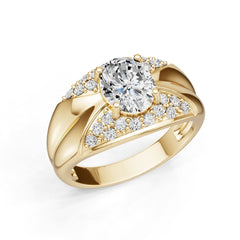 10K Gold Semi Mount Ring Setting Oval Ov 5x7mm Syz Jewelry