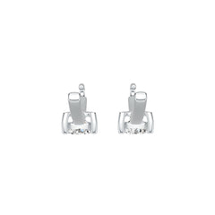14K Gold Semi Mount Earrings Setting Pear PE 8X6mm DHJ