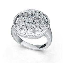 18K Gold Semi Mount Ring Setting Round Ro Syz Jewelry