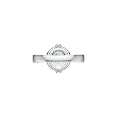 Sterling Silver Semi Mount Ring Setting Round RD 7x7mm Halo - Syzjewelry