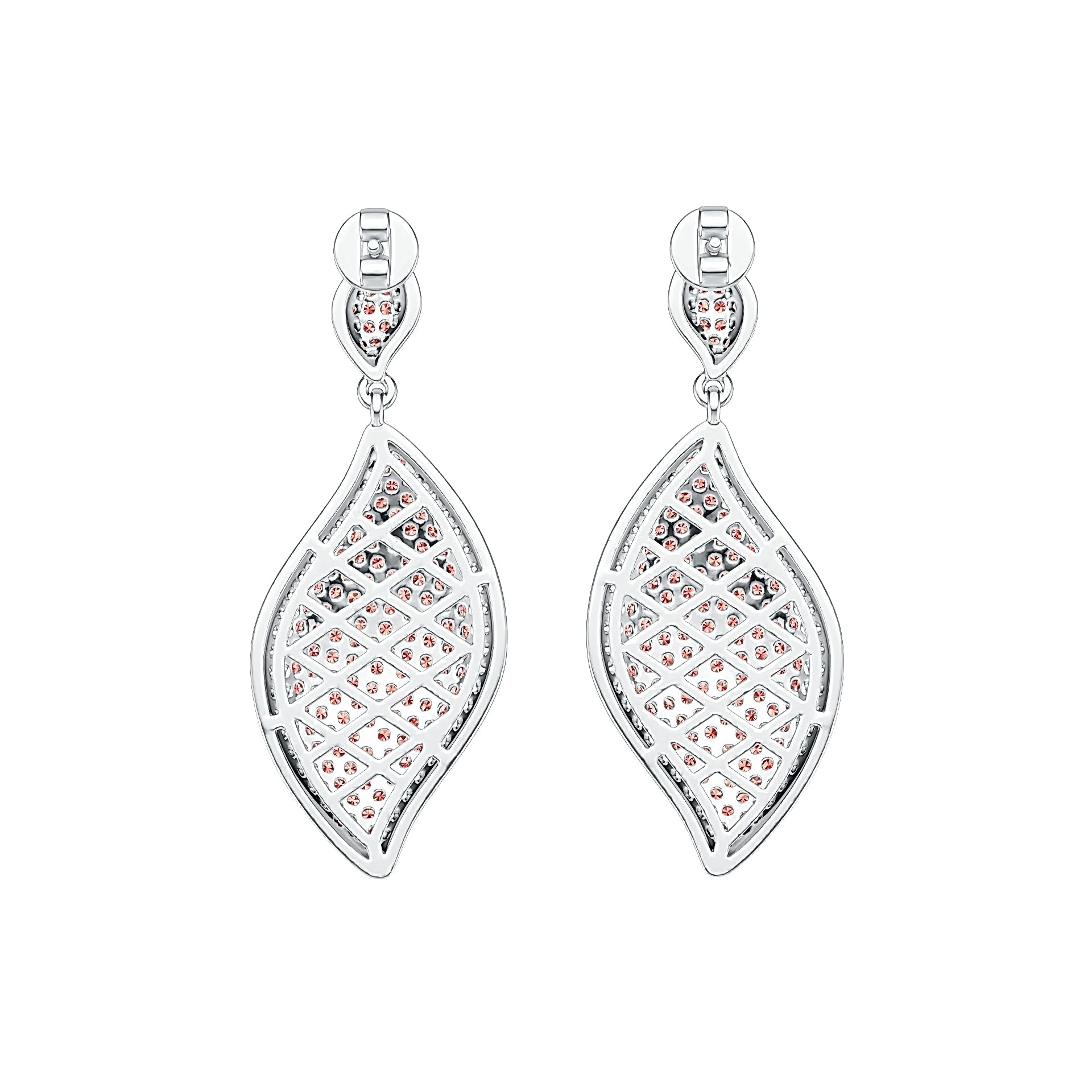 Sterling Silver Semi Mount Earrings Setting Round RD 1.25mm DHJ