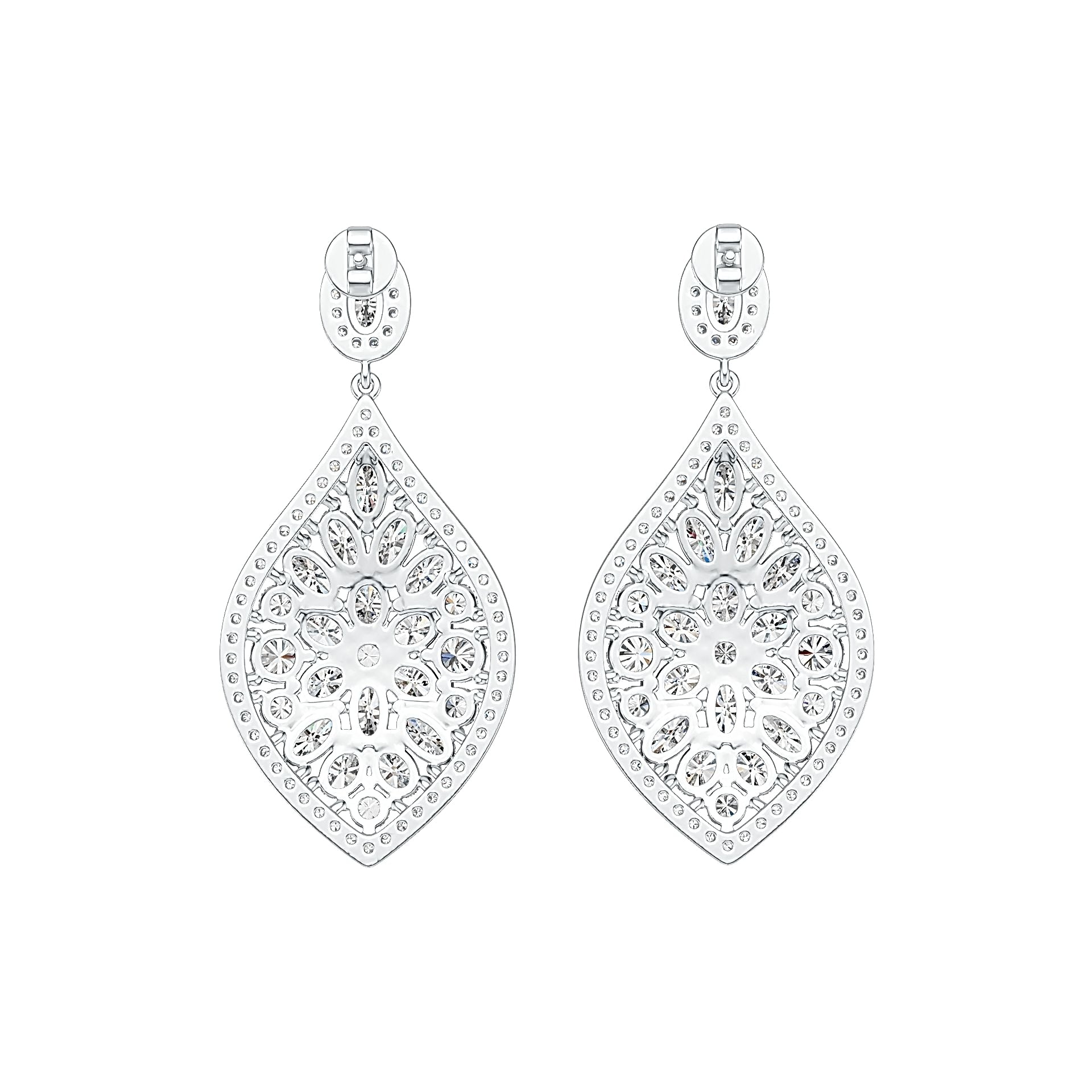 Sterling Silver Semi Mount Earrings Setting Oval OV 5X3mm DHJ