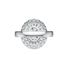 Sterling Silver Semi Mount Ring Setting Oval OV 14X12mm DHJ