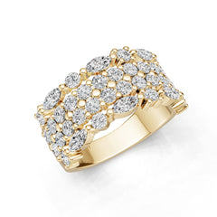 10K Gold Semi Mount Ring Setting Marquise Ma 5x2mm Moissanite Accent Syz Jewelry