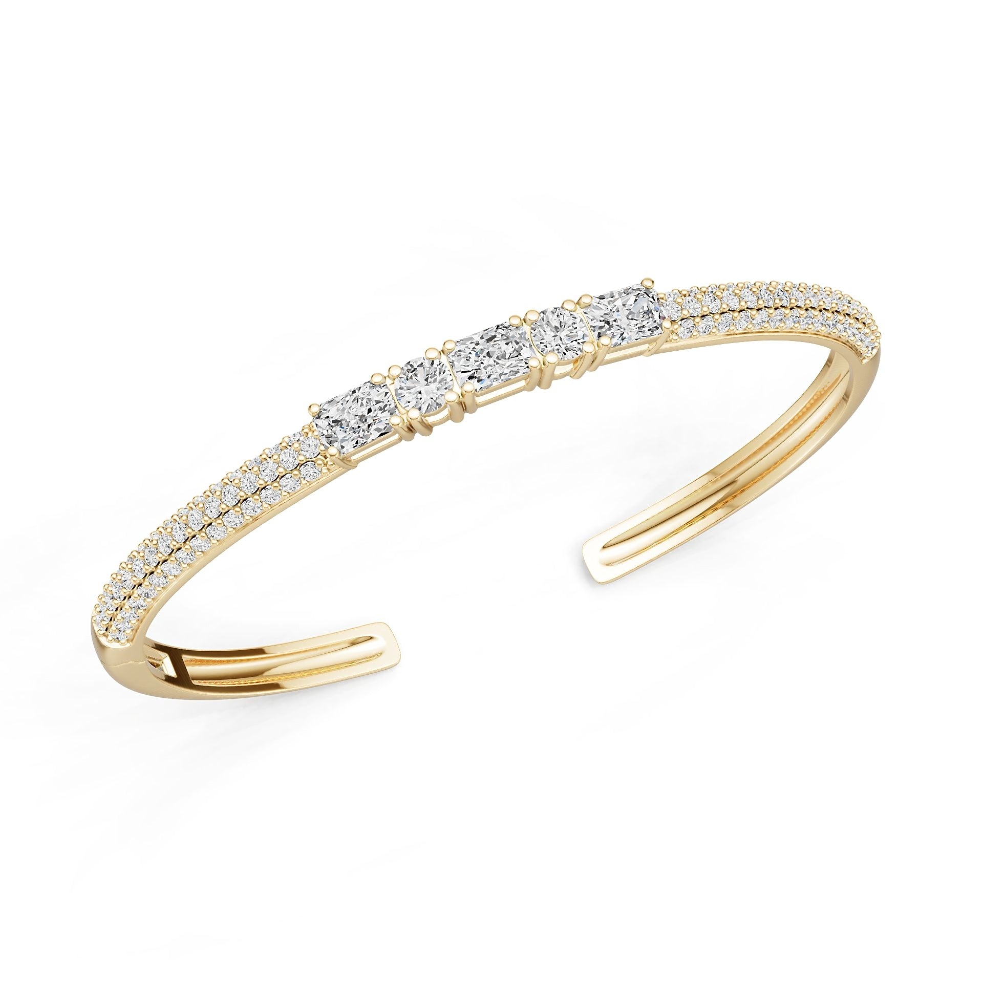 14K Gold Semi Mount Ring Setting Round Ro 7x5mm Diamond Accent Syz Jewelry