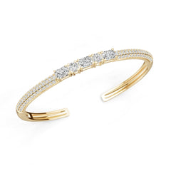 14K Gold Semi Mount Ring Setting Round Ro 7x5mm Diamond Accent Syz Jewelry