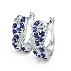 18K Gold Semi Mount Earrings Setting Round Ro 2x2mm Diamond Accent Syz Jewelry