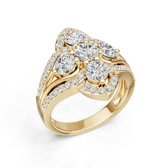Platinum Semi Mount Ring Setting Round Ro 6x6mm Diamond Accent Syz Jewelry