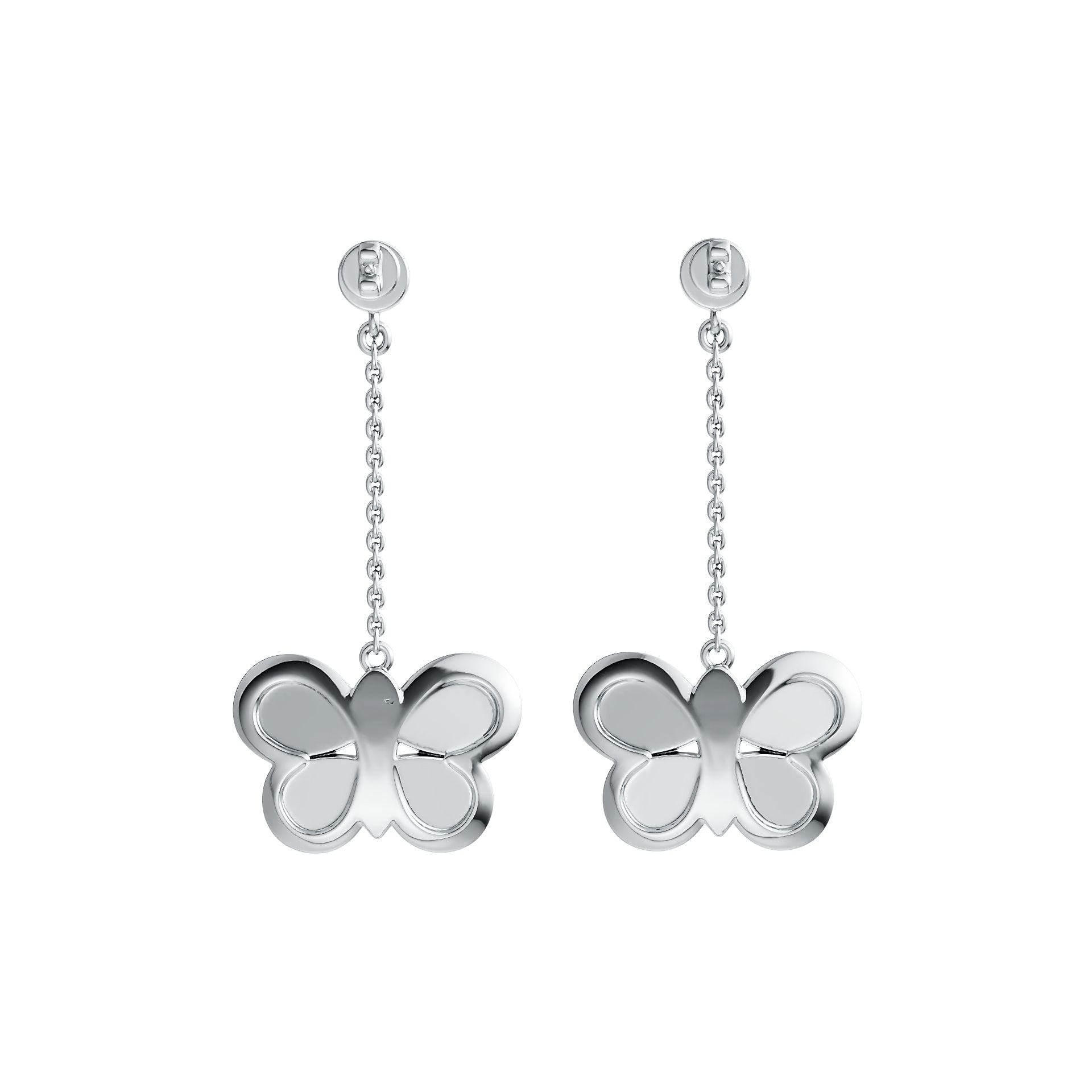 Platinum Semi Mount Earrings Setting Pear PE 8X5mm PE 7X5mm RD 4x4mm Cabochon DHJ