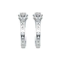 Sterling Silver Semi Mount Earrings Setting Oval OV 5X4mm PE 4X3mm DHJ