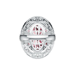 Sterling Silver Semi Mount Ring Setting Oval OV 24x19mm DHJ