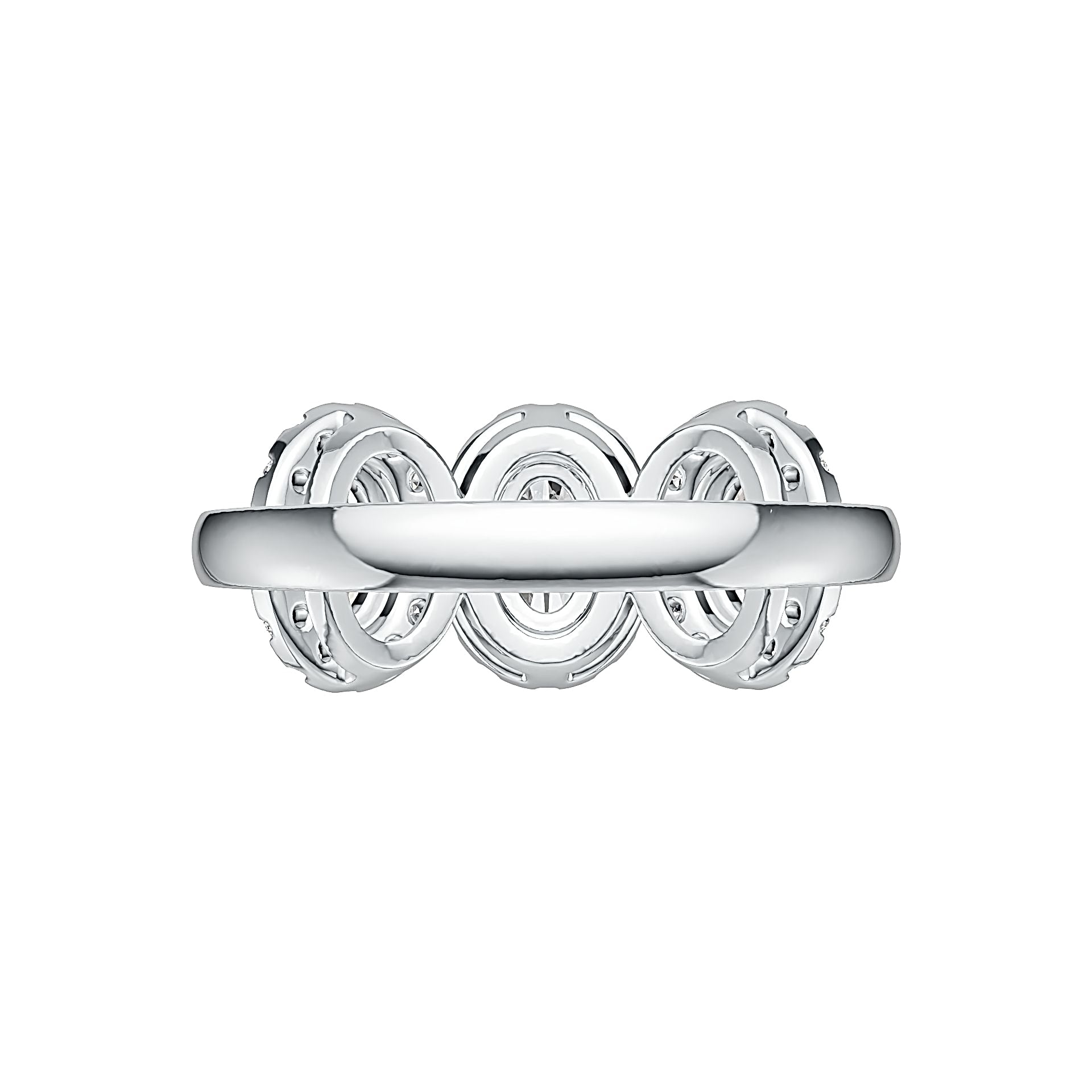 Sterling Silver Semi Mount Ring Setting Oval OV 6X4mm with White Topaz Syzjewelry