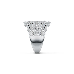 18K Gold Semi Mount Ring Setting Round RD 3.75mm 3.5mm 3mm 2.5mm 2mm Diamond Accent DHJ