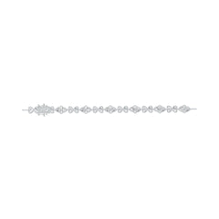 Sterling Silver Semi Mount Bracelet Setting Trillion TR 7X7mm with White Topaz or Moissanite DHJ
