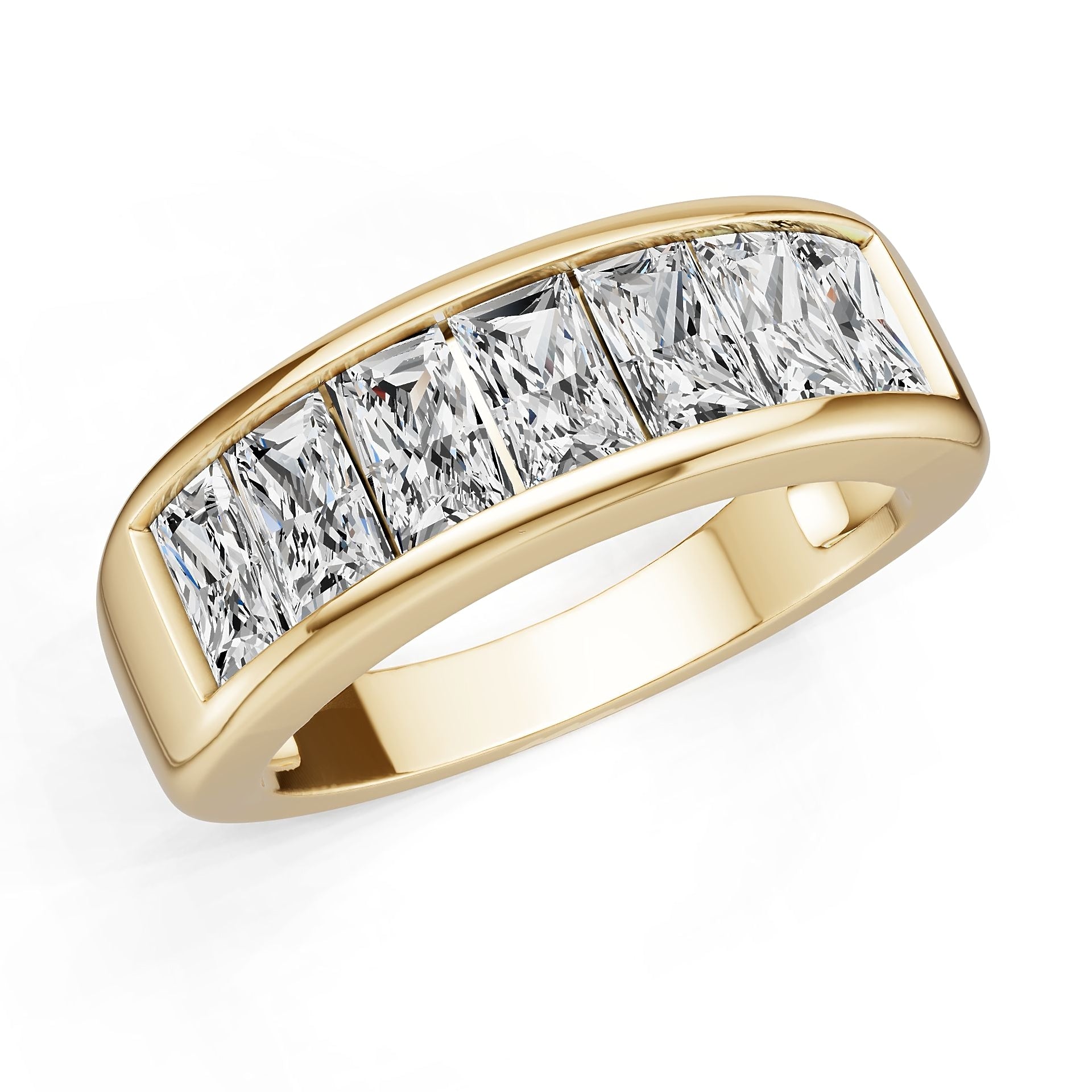 18K Gold Semi Mount Ring Setting Princess Pr 5x3mm Syz Jewelry