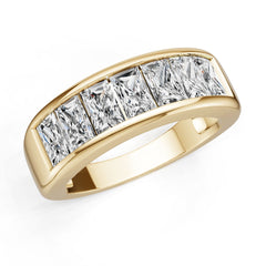 18K Gold Semi Mount Ring Setting Princess Pr 5x3mm Syz Jewelry