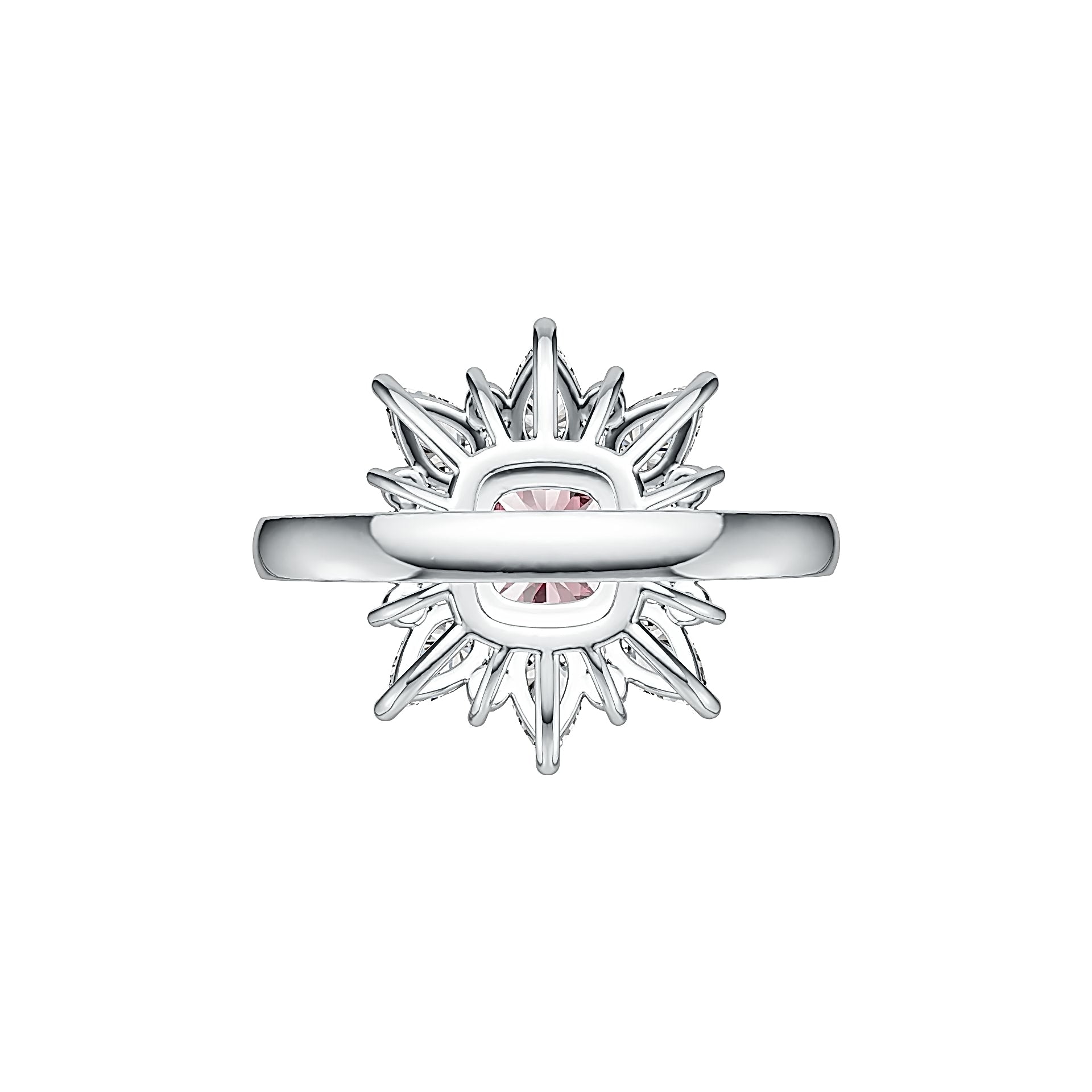 Sterling Silver Semi Mount Ring Setting Cushion CU 6x6mm PE 5x3mm Syzjewelry