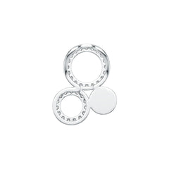 Platinum Pendant Cluster Round-Shaped with or Moissanite Diamond Accent DHJ