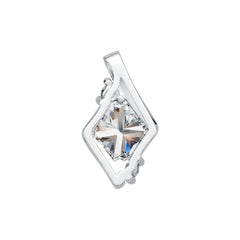 Sterling Silver Semi Mount Pendant Setting Cushion CU 7X7mm DHJ