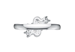 Sterling Silver Semi Mount Ring Setting Round RD 3x3mm DHJ