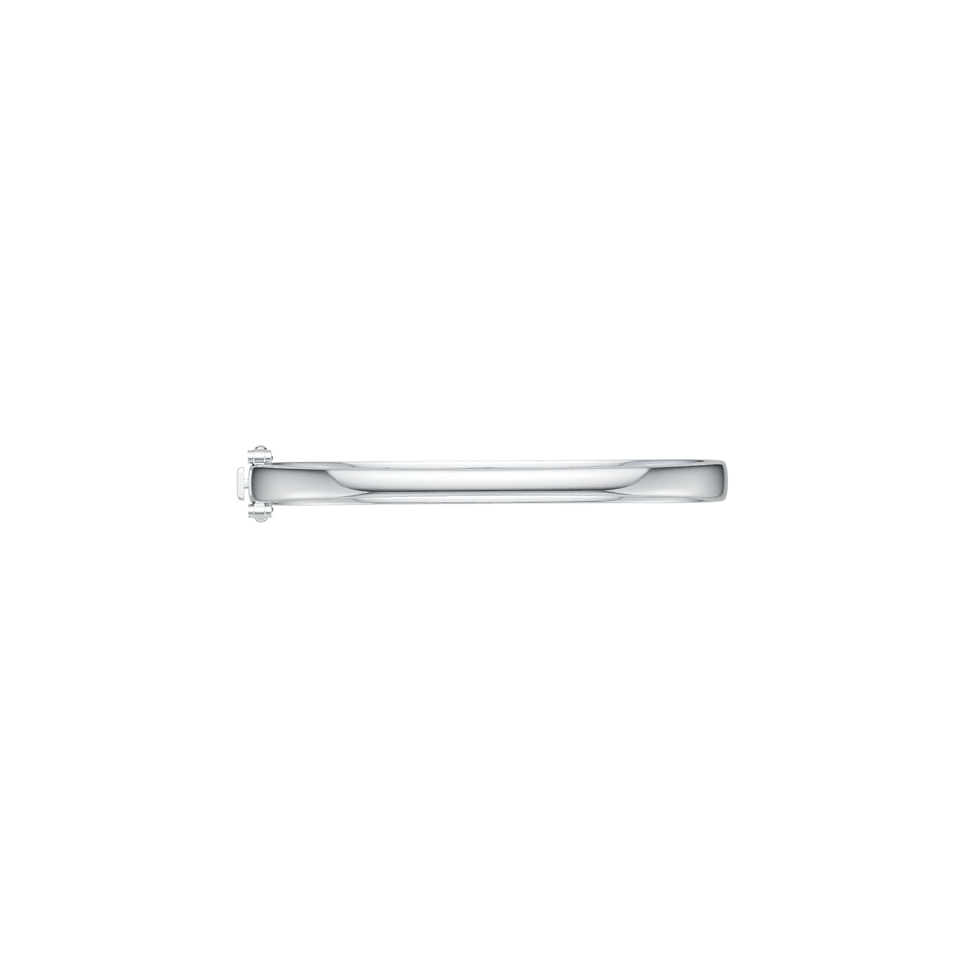 Sterling Silver Bangle with White Topaz or Moissanite Syzjewelry