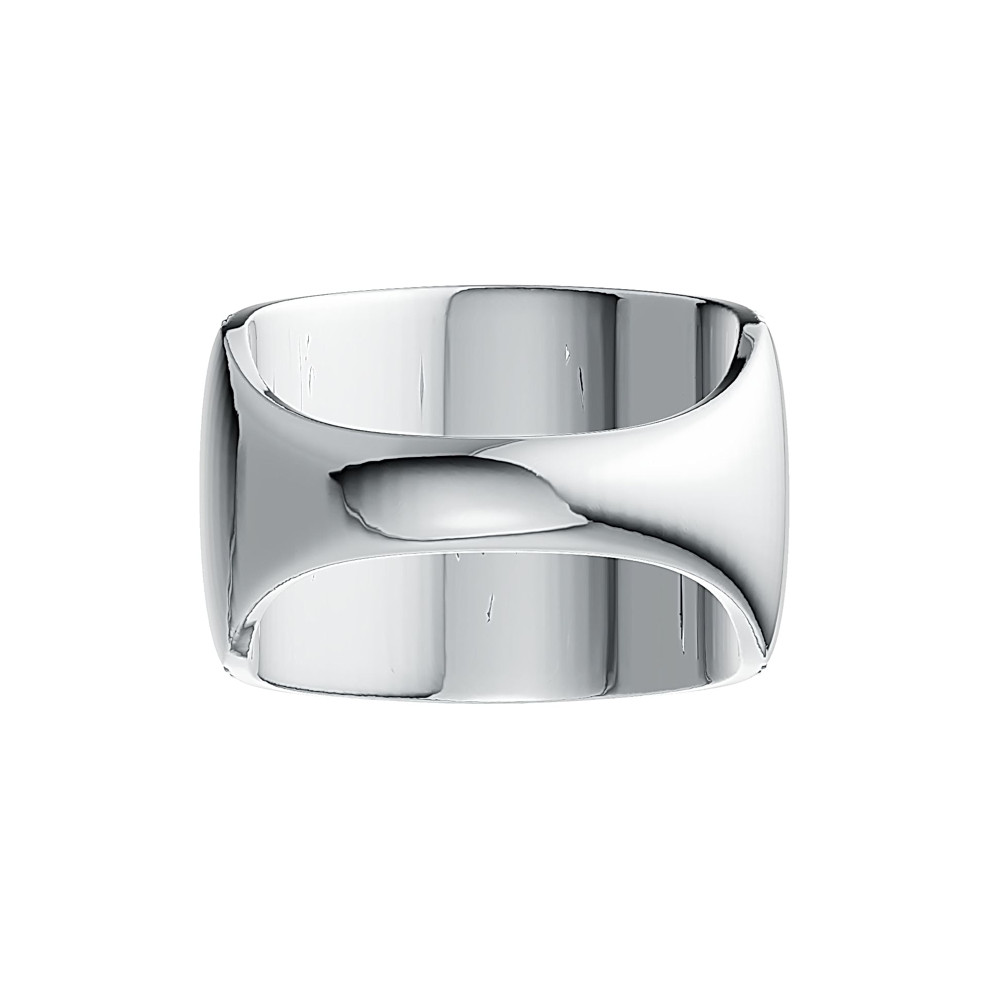 Sterling Silver Multi-Row Band Ring with White Topaz or Moissanite DHJ