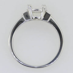 10K Gold 10K or 14K Gold 10K Gold Semi Mount Ring Setting Oval OV 10X8mm Moissanite Accent Syzjewelry