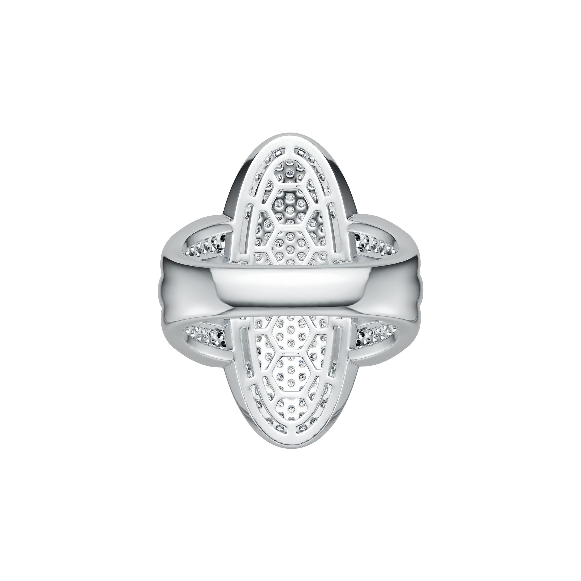 Sterling Silver Semi Mount Ring Setting Round RD 1.1mm DHJ