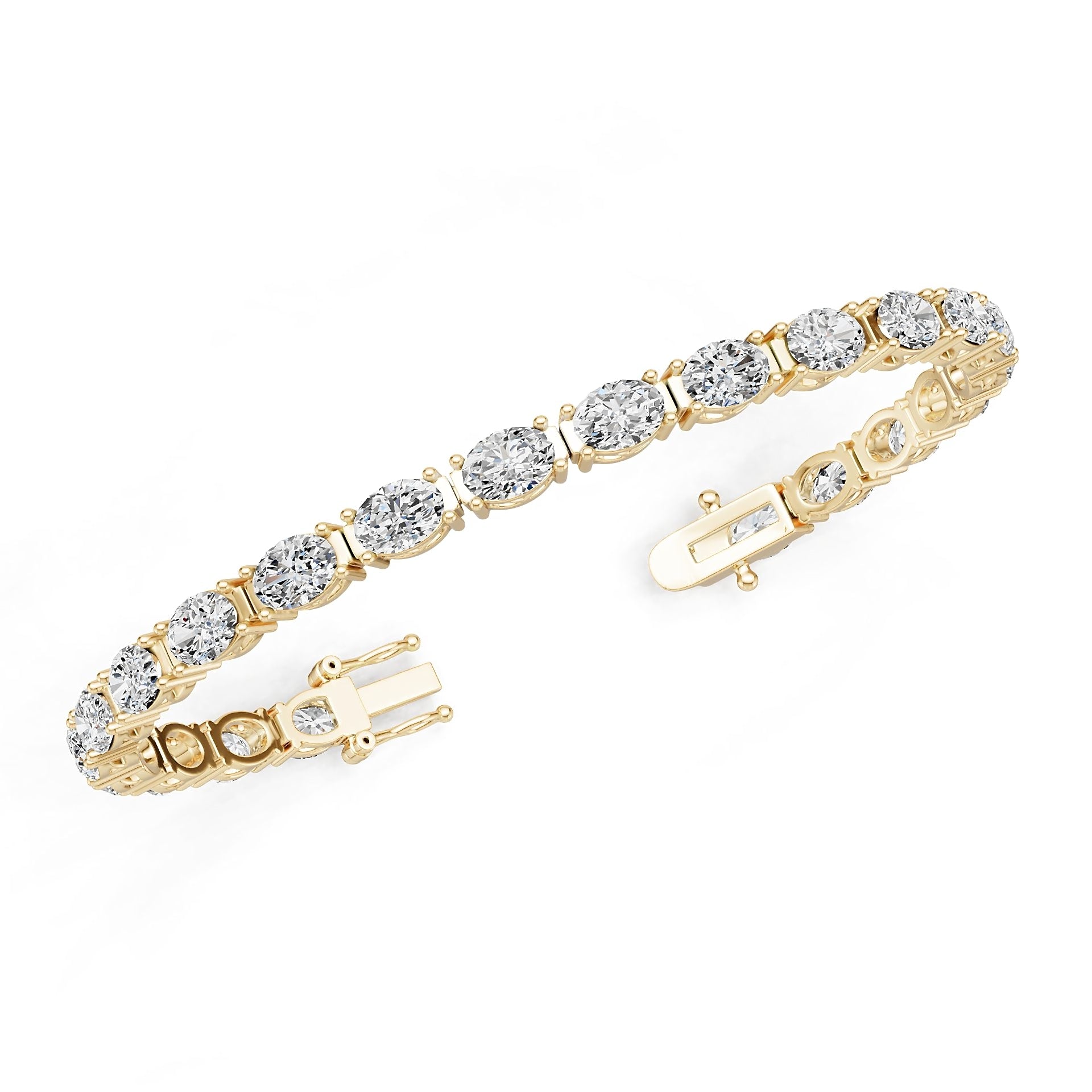 14K Gold Semi Mount Bracelet Setting Round Ro 5x5mm Syz Jewelry