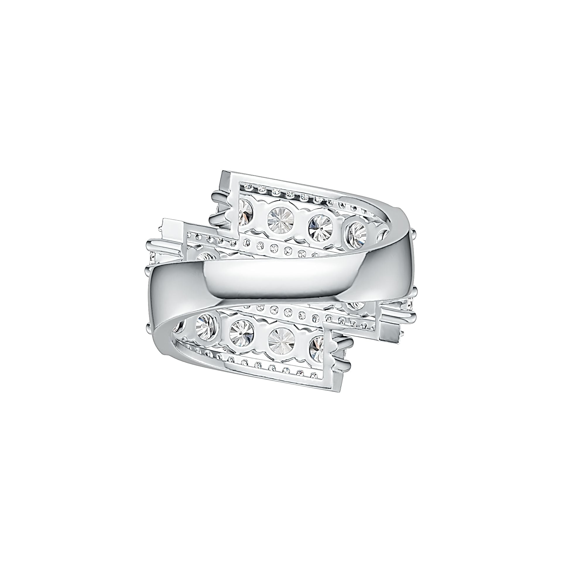 Sterling Silver Semi Mount Ring Setting Round RD 4x4mm DHJ