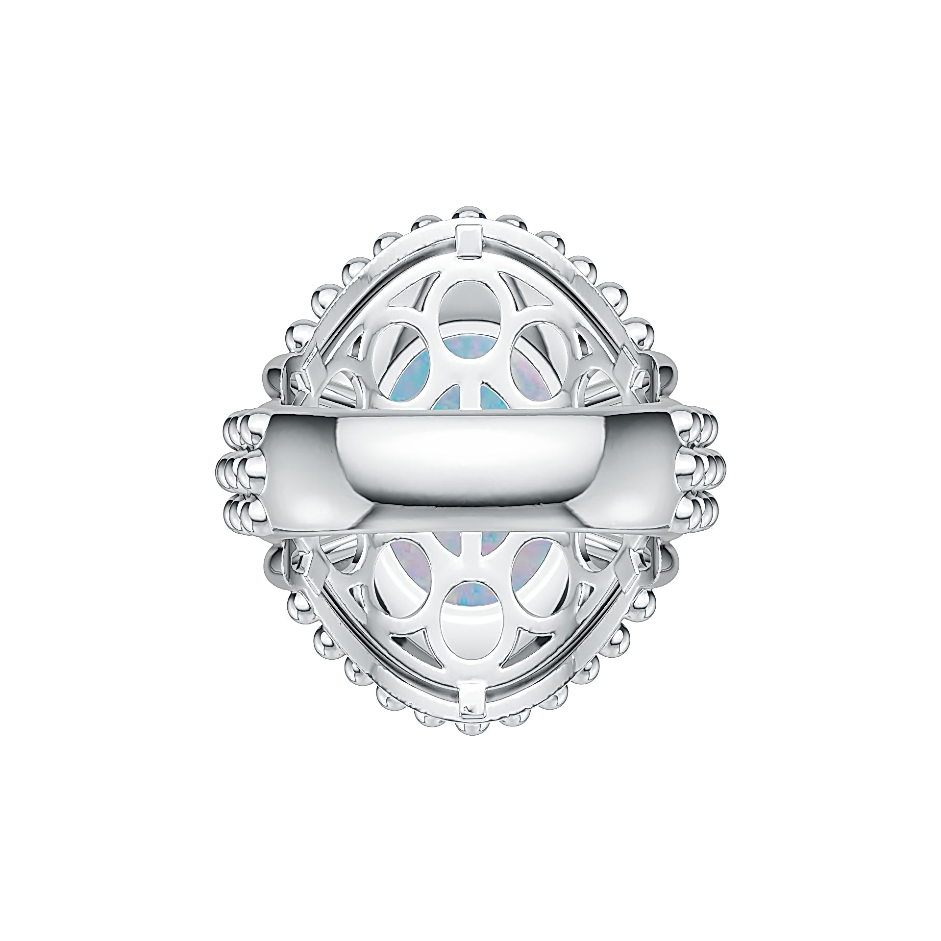 Sterling Silver Semi Mount Ring Setting Oval OV 16x12mm Cabochon Syzjewelry